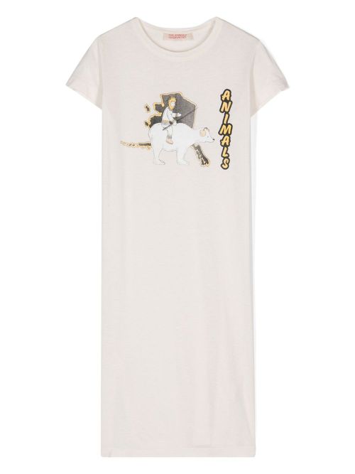 Gorilla cotton dress - 245_CO BEIGE