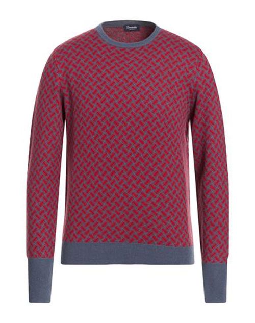 Man Sweater Red Size 42 Cashmere