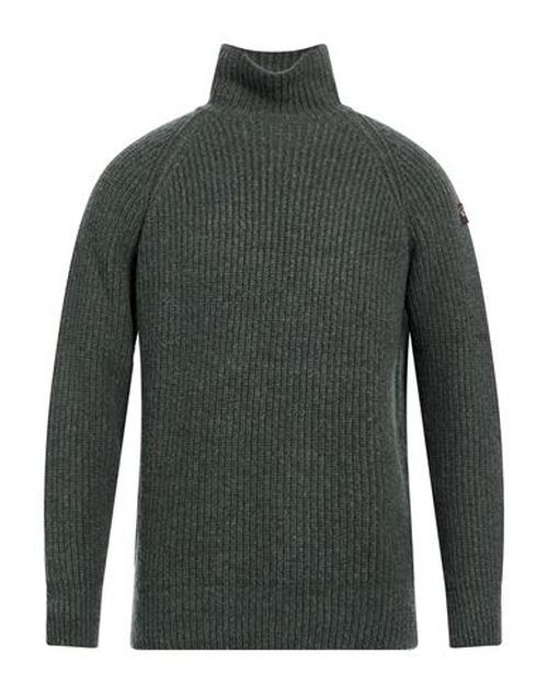 Man Turtleneck Green Size L Virgin Wool, Nylon