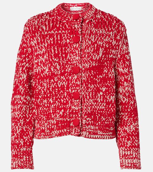 Cotton-blend cardigan