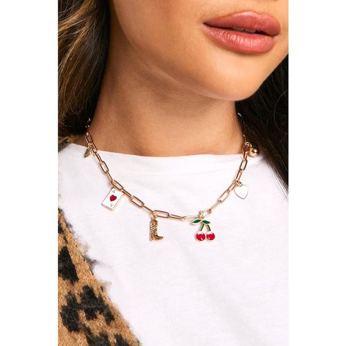 Womens Western Charm Necklace - Gold - One Size, Gold