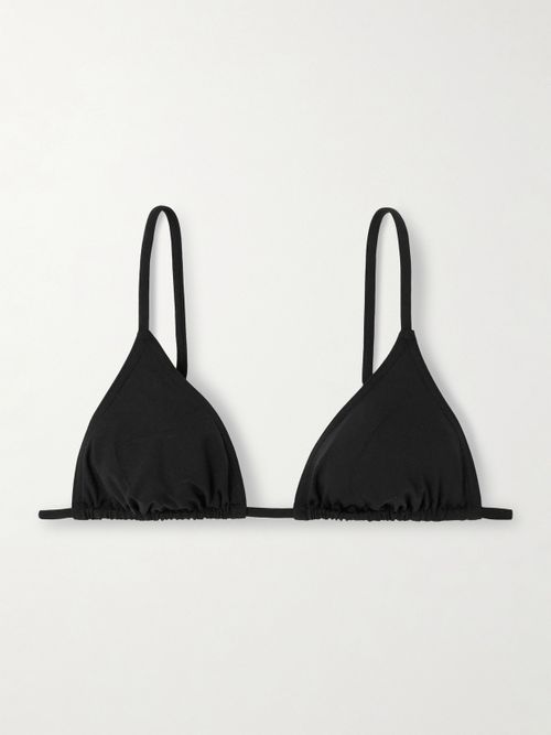 Les Permanents Mouna Triangle Bikini Top - Black