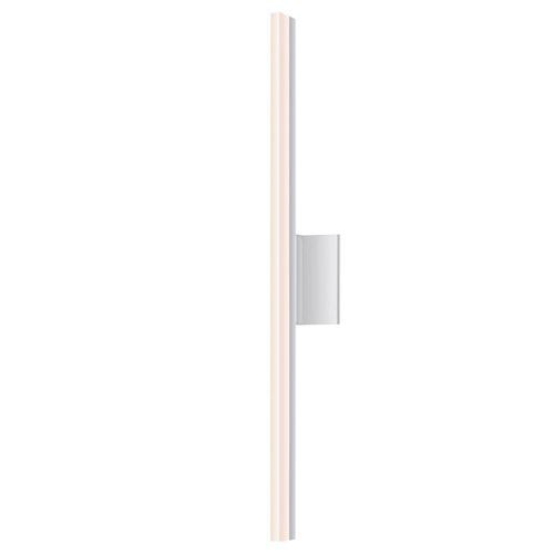 Stiletto 31.75" Dimmable LED Bathroom Vanity Light in Bright Satin Aluminu