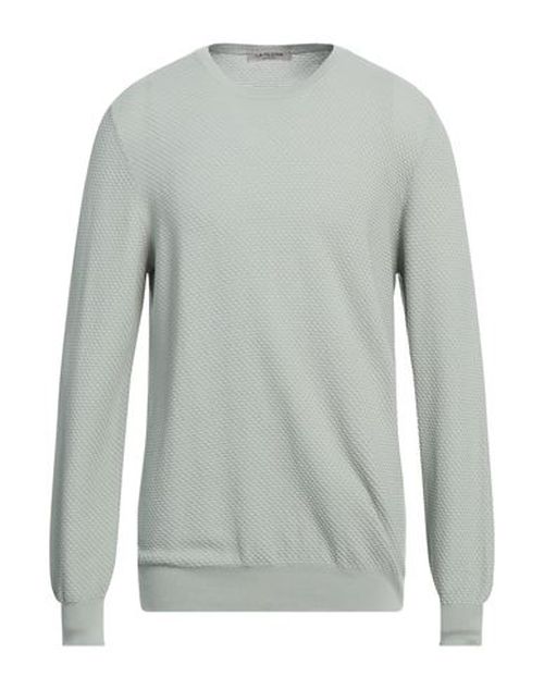 La Fileria Man Sweater Sage green Size 42 Cotton