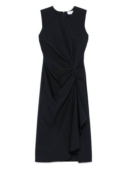 Alexander McQueen draped midi dress - Blue