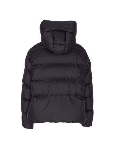 Quilted Polyester Down Jacket — Black
