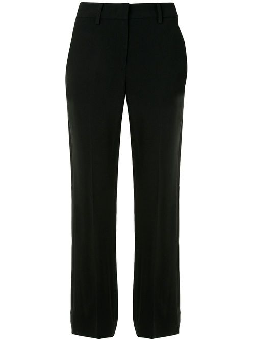 Cropped tailored trousers - Black