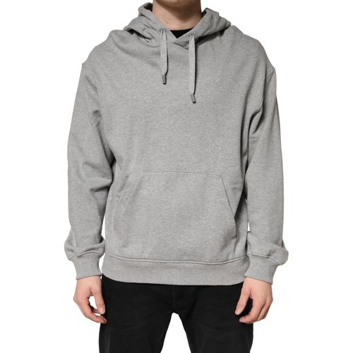 Cotton Pullover Hoodie — Gray