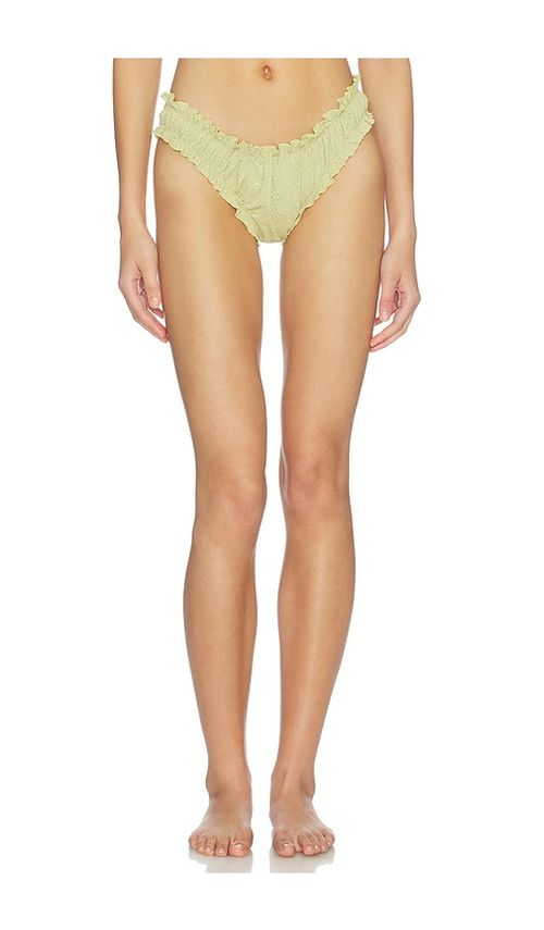 Juillet Chloe Bikini Bottom in Green. - XS also in S