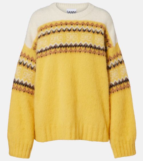 Fair Isle alpaca and wool-blend intarsia sweater