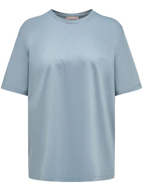 Round-neck cotton T-shirt - Blue