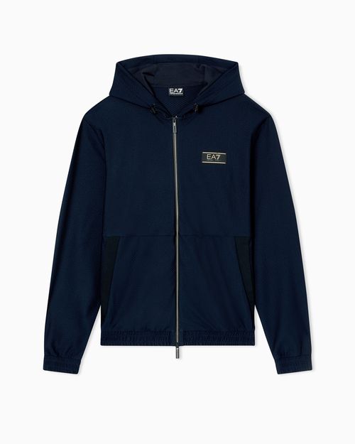 Premium Label technical fabric hooded sweatshirt