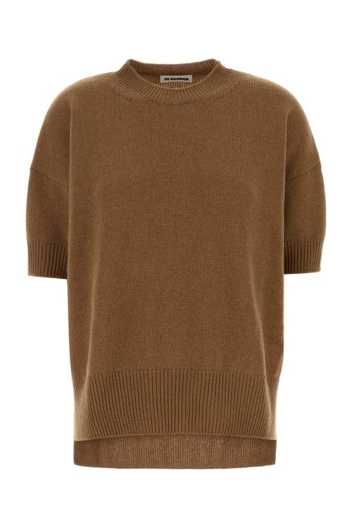Cashmere Crewneck Sweater — Beige