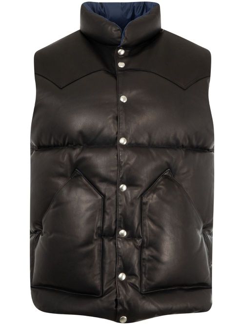 Reversible down vest - Black