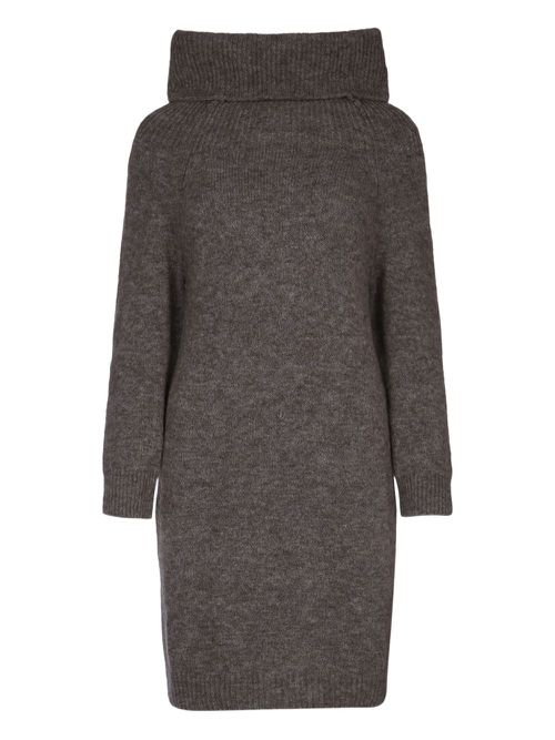 I BLUES high-neck sweater dress - Grey