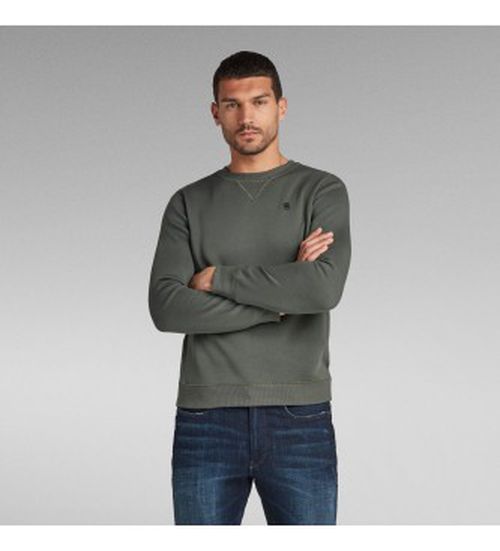 G-Star for man. D16917-C235-996 Premium Core grey sweatshirt (M), Casual, Cotton, Sustainable