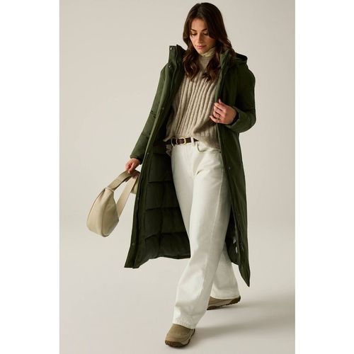 Regatta Women's Waterproof Hooded Janna Insulated Jacket in Khaki
