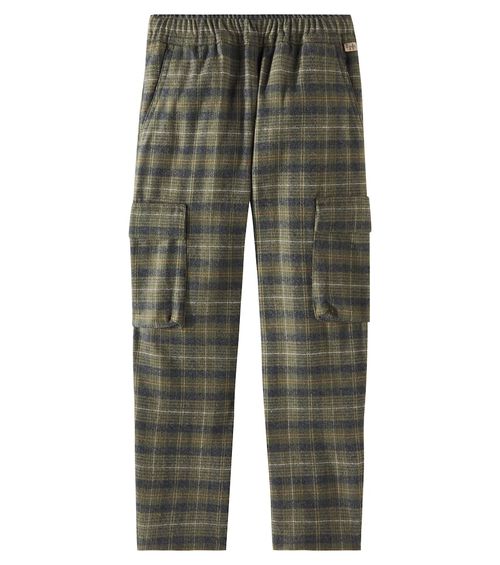 Il Gufo Checked cargo pants