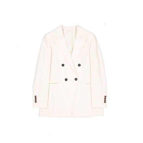 Virgin Wool Blazer — White