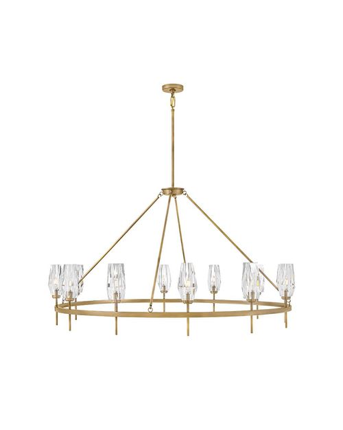 Heritage Brass LED Chandelier from the Ana Collection