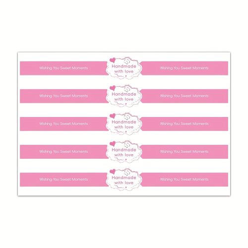 TEMU 50pcs/pack "" Stickers Baking Cake Packaging Sealing Labels Self-adhesive Sticker