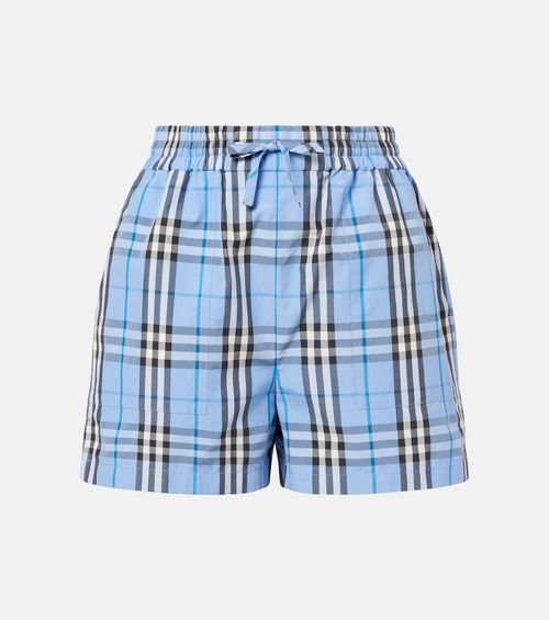 Check cotton shorts