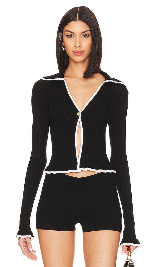 MAJORELLE CARDIGAN PALILA in Black. Größe S. Also in