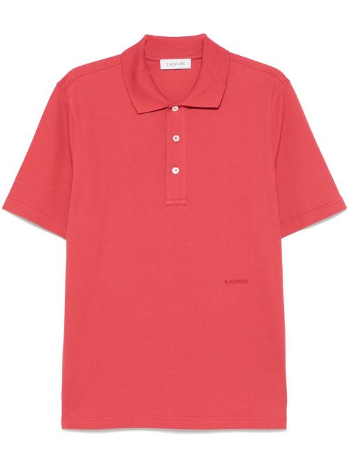 Cotton polo shirt - Red