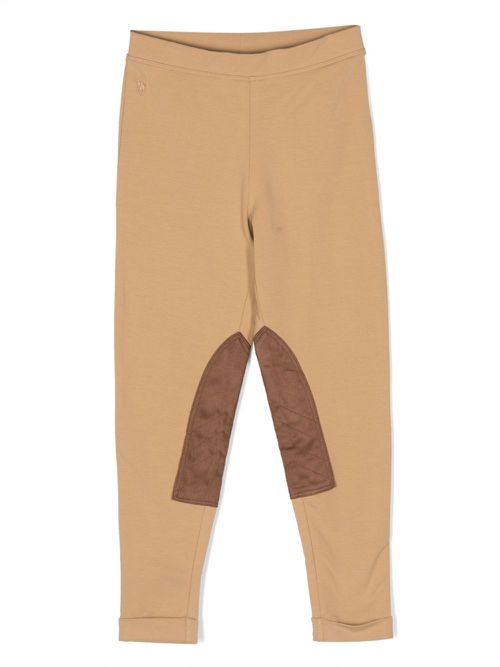 Polo Pony panelled leggings - Brown