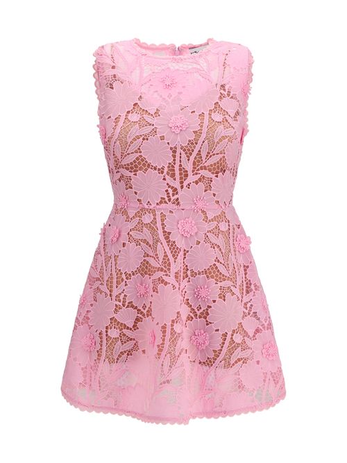 Floral Lace Dress — Pink