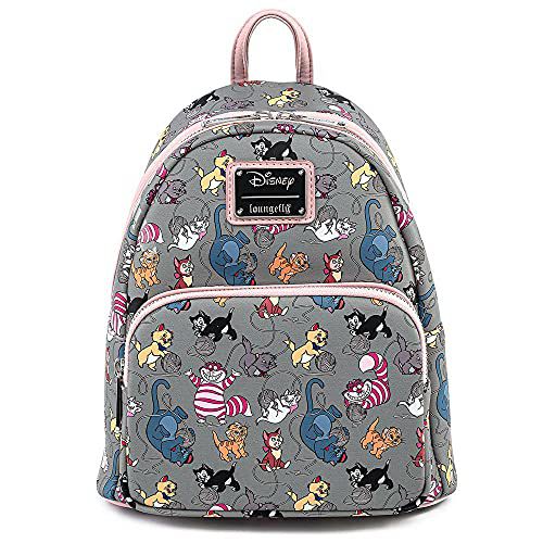 Loungefly Disney Cats Faux Leather Womens Double Strap Shoulder Bag Purse