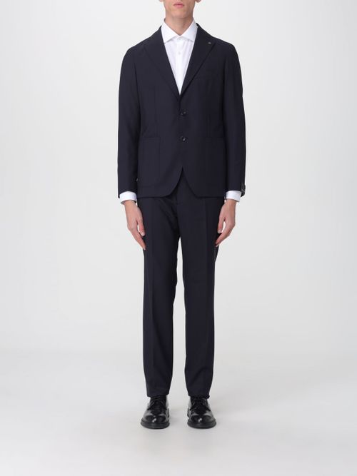 Suit Men color Blue