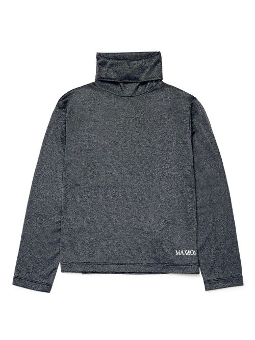 Logo-print high-neck top - Grey