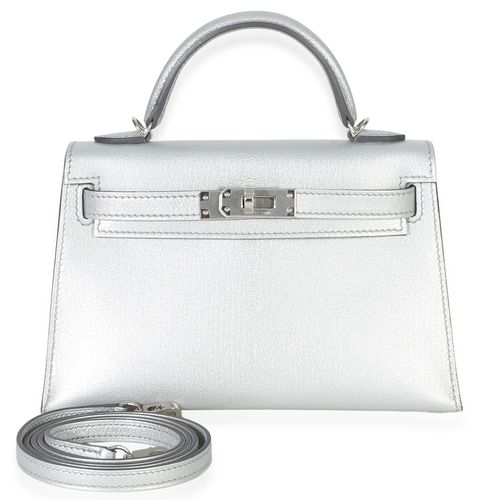 Hermès Chevre Chamkilight Sellier Mini Kelly II 20 PHW
