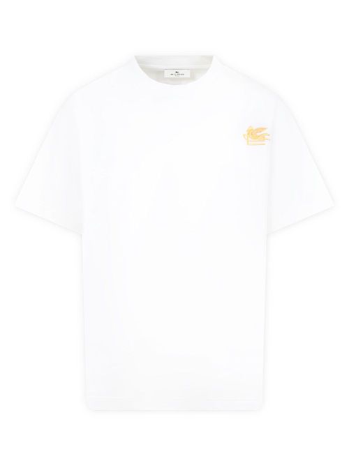 Logo-embroidered T-shirt - White
