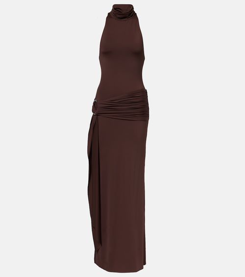 Aidana draped jersey maxi dress