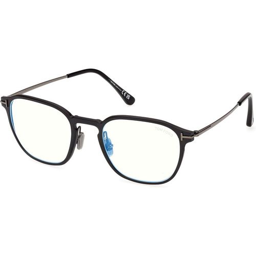 TOM FORD Man TOM FORD FT6087-B 005 Optical frames Metal Black Squared Norma