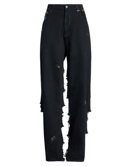 Woman Jeans Black Size 24 Cotton