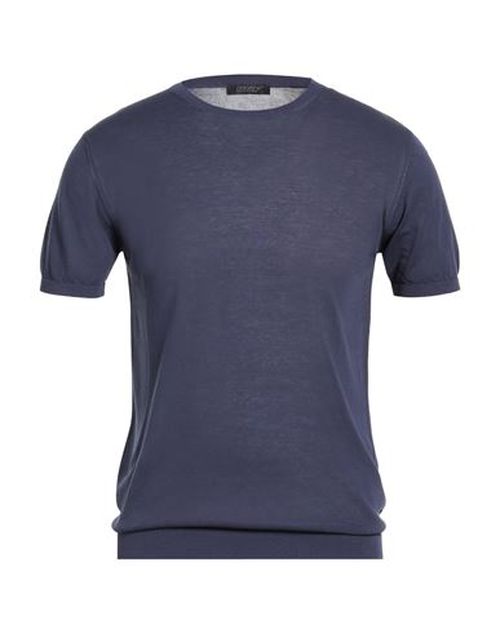 Man Sweater Navy Size 40 Cotton