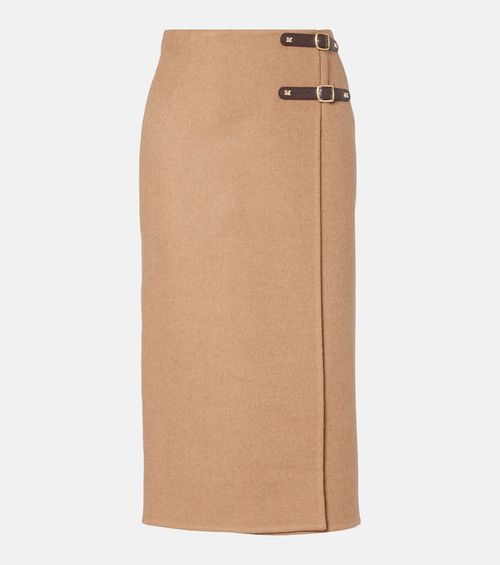 Curzio wool wrap skirt