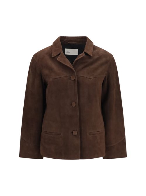 Suede Goatskin Jacket — Brown