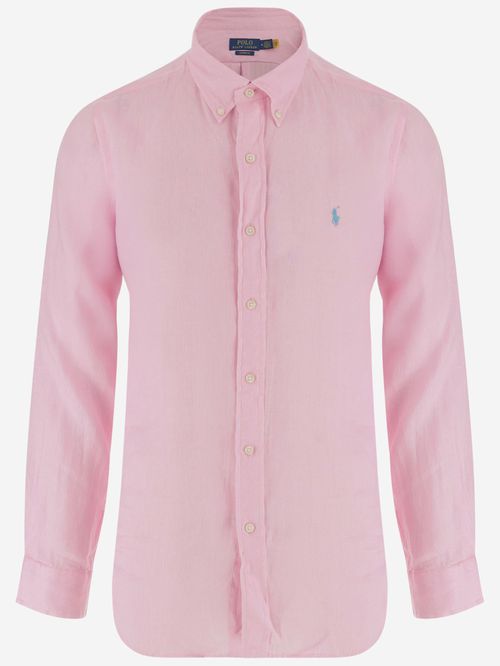 Pink linen shirt