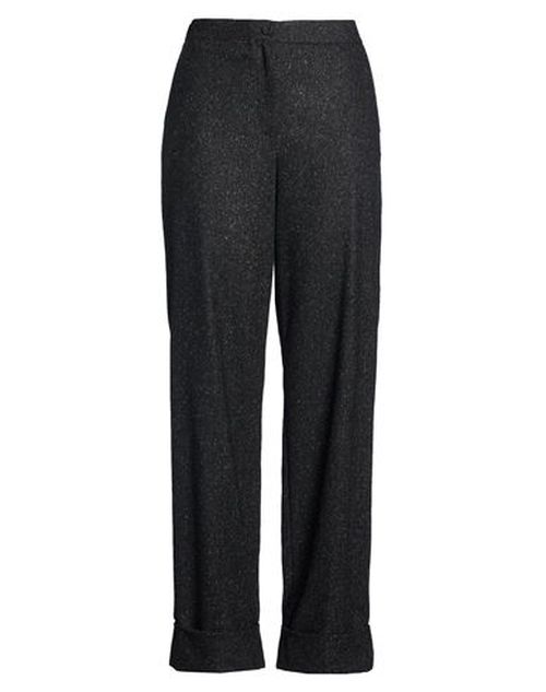 Woman Pants Charcoal Size 12 Wool, Polyester, Acrylic, Silk, Elastane