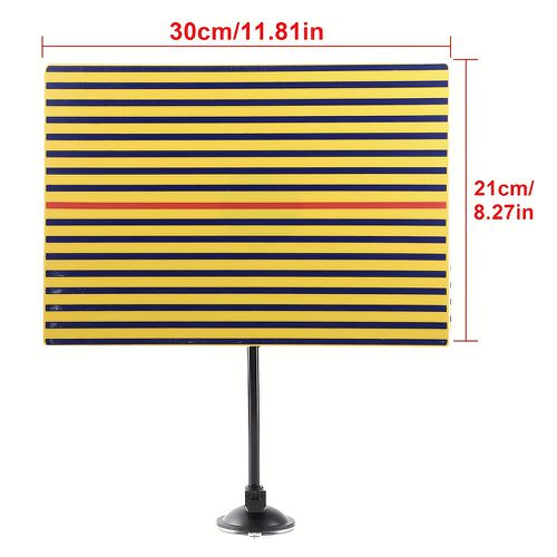 TEMU Auto Body Dent Removal Tool With Paintless Repair Reflector Board - Adjustable, Insulated Material For Car Dent Checking And Testing, Design
