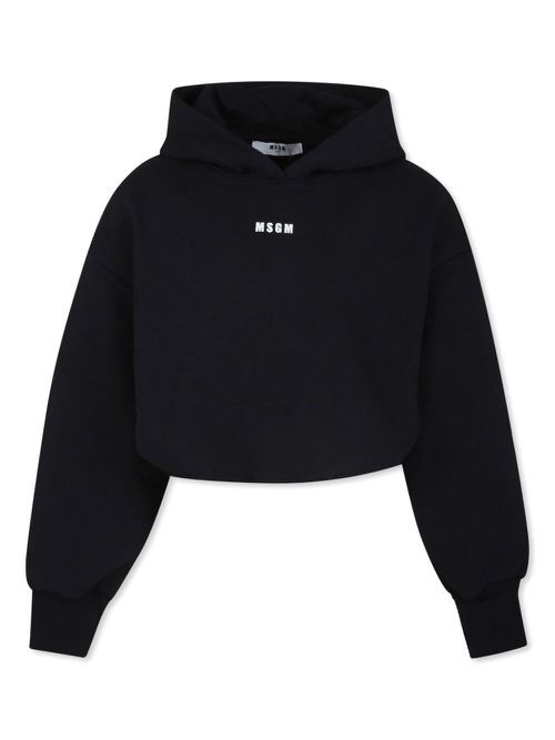 Logo-embroidered hoodie - 110 NERO/BLACK