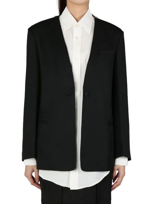 Single-breasted blazer - Black