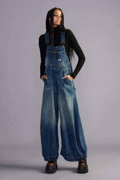 R13 Siouxsie Overall - Bedford Indigo