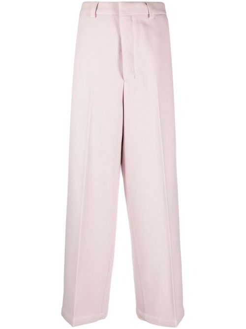 Straight-leg tailored trousers - Pink