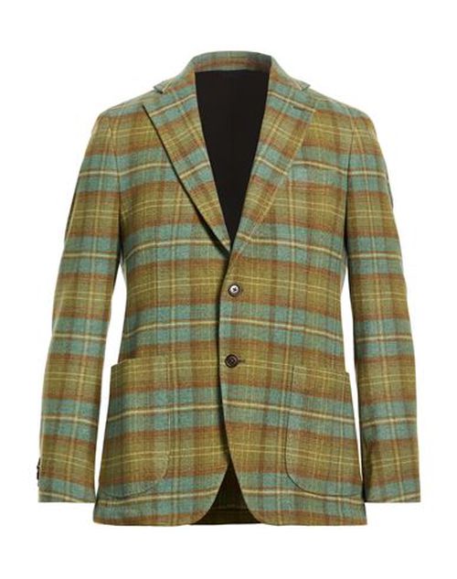 Man Blazer Military green Size 40 Wool, Polyamide