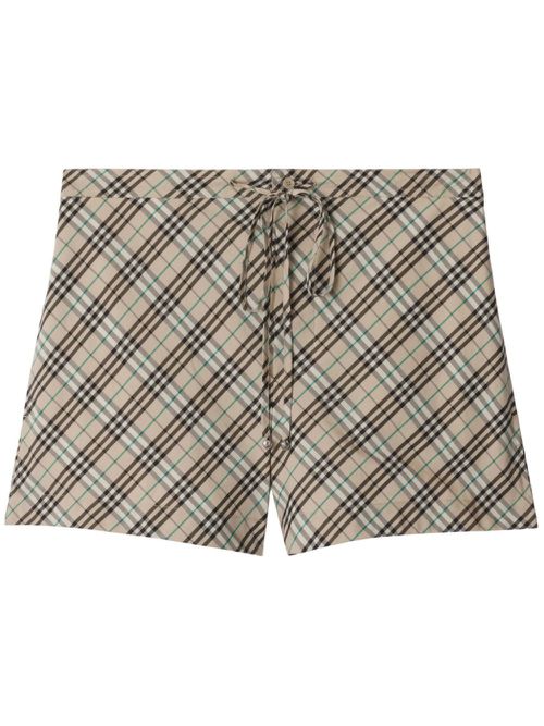 Vintage Check shorts - Neutrals